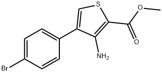 METHYL 3-AMINO-4-(4-BROMOPHENYL)THIOPHENE-2-CARBOXYLATE Struktur