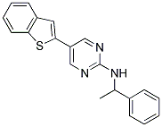 5-(1-BENZOTHIEN-2-YL)-N-(1-PHENYLETHYL)PYRIMIDIN-2-AMINE Struktur