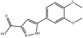 5-(3,4-DIMETHOXY-PHENYL)-2H-PYRAZOLE-3-CARBOXYLIC ACID Struktur