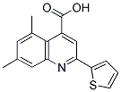 5,7-DIMETHYL-2-THIEN-2-YLQUINOLINE-4-CARBOXYLIC ACID Struktur