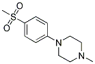 1-METHYL-4-[4-(METHYLSULFONYL)PHENYL]PIPERAZINE Struktur