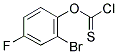 2-BROMO-4-FLUOROPHENYL CHLOROTHIOFORMATE Struktur