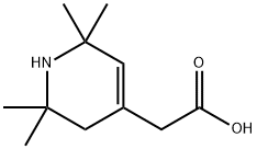 (2,2,6,6-TETRAMETHYL-1,2,3,6-TETRAHYDRO-PYRIDIN-4-YL)-ACETIC ACID Struktur