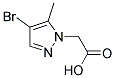 (4-BROMO-5-METHYL-PYRAZOL-1-YL)-ACETIC ACID Struktur