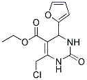 ETHYL 6-(CHLOROMETHYL)-4-(2-FURYL)-2-OXO-1,2,3,4-TETRAHYDROPYRIMIDINE-5-CARBOXYLATE Struktur