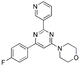 4-[6-(4-FLUOROPHENYL)-2-PYRIDIN-3-YLPYRIMIDIN-4-YL]MORPHOLINE Struktur