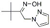 3,3-DIMETHYL-1-PYRAZOL-1-YL-BUTAN-2-ONE OXIME Struktur