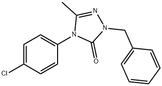 2-BENZYL-4-(4-CHLOROPHENYL)-5-METHYL-2,4-DIHYDRO-3H-1,2,4-TRIAZOL-3-ONE Struktur