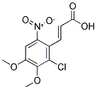 2-CHLORO-3,4-DIMETHOXY-6-NITROCINNAMIC ACID Struktur