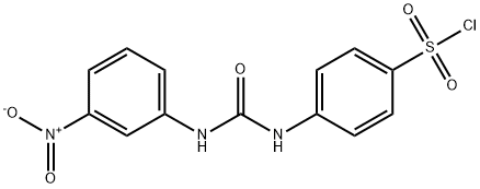 4-[3-(3-NITROPHENYL)UREIDO]BENZENESULFONYL CHLORIDE Struktur