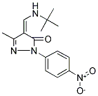 (4Z)-4-[(TERT-BUTYLAMINO)METHYLENE]-5-METHYL-2-(4-NITROPHENYL)-2,4-DIHYDRO-3H-PYRAZOL-3-ONE Struktur