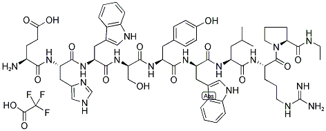 [DES-GLY10, D-SER4, D-TRP6, PRO9]-LH-RH ETHYLAMIDE TRIFLUOROACETATE SALT Struktur