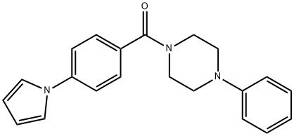 (4-PHENYLPIPERAZINO)[4-(1H-PYRROL-1-YL)PHENYL]METHANONE Struktur