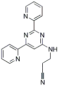 3-[(2,6-DIPYRIDIN-2-YLPYRIMIDIN-4-YL)AMINO]PROPANENITRILE Struktur