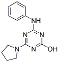 4-ANILINO-6-PYRROLIDIN-1-YL-1,3,5-TRIAZIN-2-OL Struktur