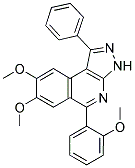 7,8-DIMETHOXY-5-(2-METHOXYPHENYL)-1-PHENYL-3H-PYRAZOLO[3,4-C]ISOQUINOLINE Struktur