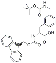 FMOC-D-3-AMINOMETHYLPHE(BOC) Struktur