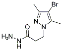 3-(4-BROMO-3,5-DIMETHYL-PYRAZOL-1-YL)-PROPIONIC ACID HYDRAZIDE Struktur