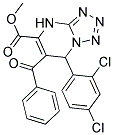 METHYL 6-BENZOYL-7-(2,4-DICHLOROPHENYL)-4,7-DIHYDROTETRAZOLO[1,5-A]PYRIMIDINE-5-CARBOXYLATE Struktur