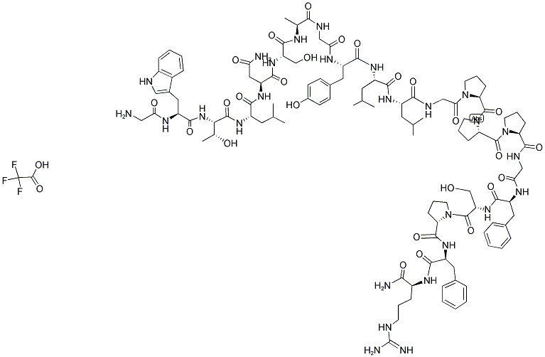 GALANIN FRAGMENT (1-13)-BRADYKININ FRAGMENT (2-9) AMIDE TRIFLUOROACETATE SALT Struktur