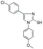 4-(4-CHLORO-PHENYL)-1-(4-METHOXY-PHENYL)-1H-IMIDAZOLE-2-THIOL Struktur