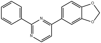 4-(1,3-BENZODIOXOL-5-YL)-2-PHENYLPYRIMIDINE Struktur