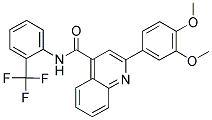 2-(3,4-DIMETHOXYPHENYL)-N-(2-(TRIFLUOROMETHYL)PHENYL)QUINOLINE-4-CARBOXAMIDE Struktur