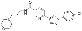 6-[1-(4-CHLORO-PHENYL)-1H-PYRAZOL-4-YL]-N-(3-MORPHOLIN-4-YL-PROPYL)-NICOTINAMIDE Struktur