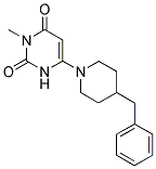 6-(4-BENZYLPIPERIDIN-1-YL)-3-METHYLPYRIMIDINE-2,4(1H,3H)-DIONE Struktur