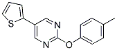 2-(4-METHYLPHENOXY)-5-THIEN-2-YLPYRIMIDINE Struktur