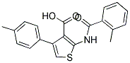 2-[(2-METHYLBENZOYL)AMINO]-4-(4-METHYLPHENYL)THIOPHENE-3-CARBOXYLIC ACID Struktur