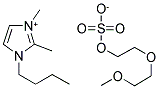 1-BUTYL-2,3-DIMETHYLIMIDAZOLIUM DIETHYLENEGLYCOLMONOMETHYL ETHER SULFATE Struktur