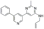 N-ALLYL-2-METHYL-6-(5-PHENYLPYRIDIN-3-YL)PYRIMIDIN-4-AMINE Struktur