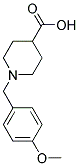 1-(4-METHOXYBENZYL)PIPERIDINE-4-CARBOXYLIC ACID Struktur