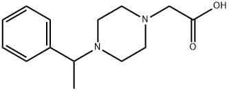 [4-(1-PHENYLETHYL)PIPERAZIN-1-YL]ACETIC ACID Struktur