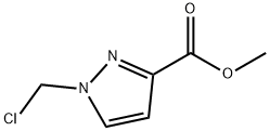 1-CHLOROMETHYL-1 H-PYRAZOLE-3-CARBOXYLIC ACID METHYL ESTER Struktur