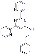 N-(2-PHENYLETHYL)-2,6-DIPYRIDIN-2-YLPYRIMIDIN-4-AMINE Struktur