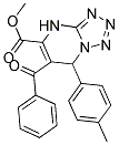 METHYL 6-BENZOYL-7-(4-METHYLPHENYL)-4,7-DIHYDROTETRAZOLO[1,5-A]PYRIMIDINE-5-CARBOXYLATE Struktur