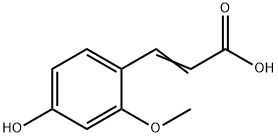 3-(4-HYDROXY-2-METHOXY-PHENYL)-ACRYLIC ACID Struktur