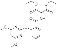 2-[2-[(4,6-DIMETHOXYPYRIMIDIN-2-YL)OXY]BENZAMIDO]MALONIC ACID, DIETHYL ESTER Struktur