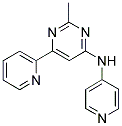 2-METHYL-6-PYRIDIN-2-YL-N-PYRIDIN-4-YLPYRIMIDIN-4-AMINE Struktur