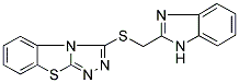 3-[(1H-BENZIMIDAZOL-2-YLMETHYL)THIO][1,2,4]TRIAZOLO[3,4-B][1,3]BENZOTHIAZOLE Struktur