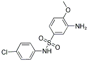 3-AMINO-N-(4-CHLORO-PHENYL)-4-METHOXY-BENZENESULFONAMIDE Struktur