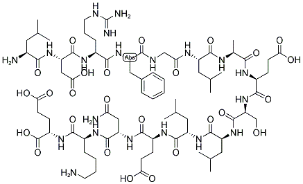 H-LEU-ASP-ARG-PHE-GLY-LEU-ALA-GLU-SER-LEU-LEU-GLU-ASN-LYS-GLU-OH|