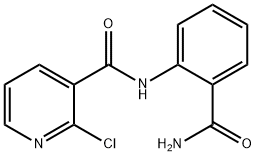 N-(2-CARBAMOYL-PHENYL)-2-CHLORO-NICOTINAMIDE Struktur