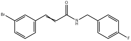 3-(3-BROMOPHENYL)-N-(4-FLUOROBENZYL)ACRYLAMIDE Struktur