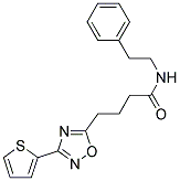 N-(2-PHENYLETHYL)-4-(3-(2-THIENYL)-1,2,4-OXADIAZOL-5-YL)BUTANAMIDE Struktur