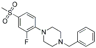 1-BENZYL-4-[2-FLUORO-4-(METHYLSULFONYL)PHENYL]PIPERAZINE Struktur