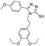 4-[2-(3,4-DIETHOXY-PHENYL)-ETHYL]-5-(4-METHOXY-PHENYL)-4H-[1,2,4]TRIAZOLE-3-THIOL Struktur