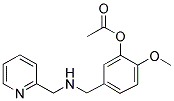 ACETIC ACID 2-METHOXY-5-([(PYRIDIN-2-YLMETHYL)-AMINO]-METHYL)-PHENYL ESTER Struktur